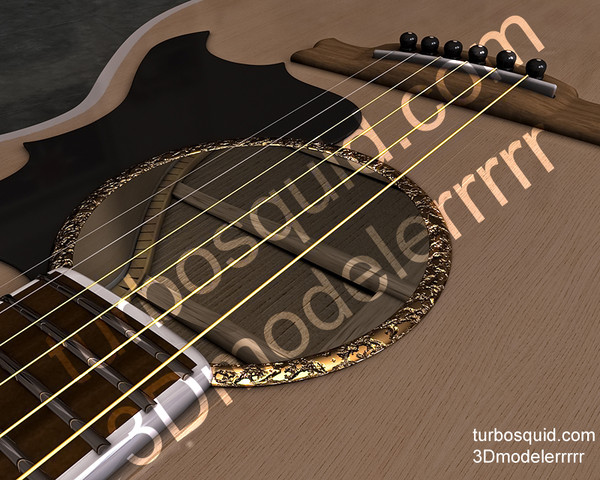 3d acoustic guitar g series - Acoustic Guitar G Series Concept by 3Dmodelerrrrr